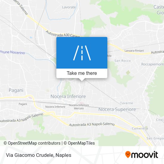 Via Giacomo Crudele map