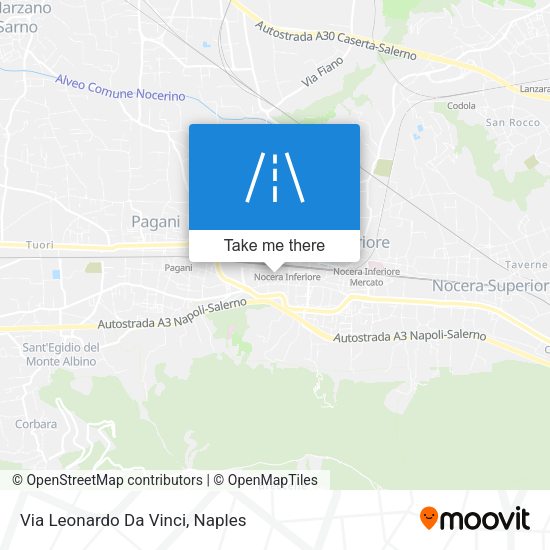 Via Leonardo Da Vinci map