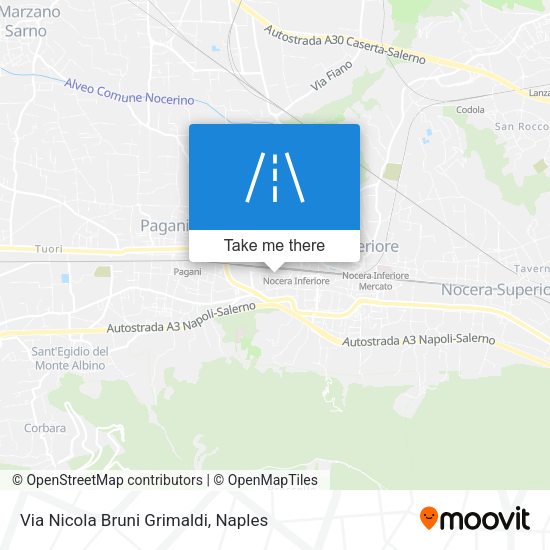 Via Nicola Bruni Grimaldi map