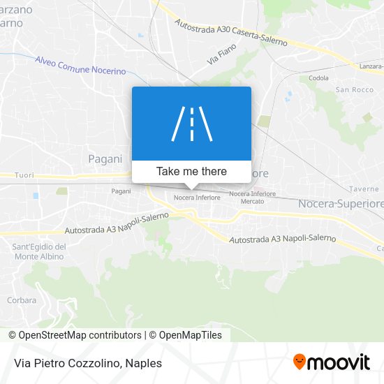 Via Pietro Cozzolino map
