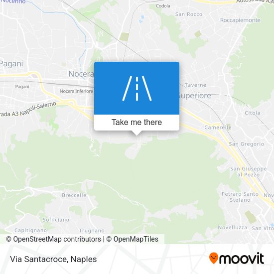 Via Santacroce map