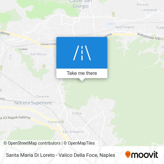 Santa Maria Di Loreto - Valico Della Foce map