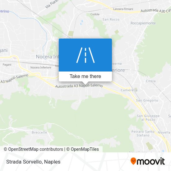 Strada Sorvello map