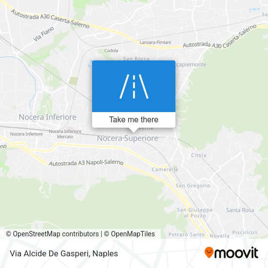 Via Alcide De Gasperi map