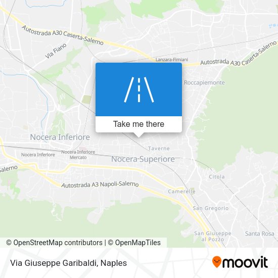 Via Giuseppe Garibaldi map