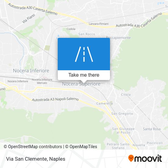 Via San Clemente map