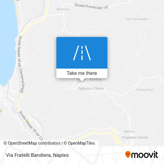 Via Fratelli Bandiera map