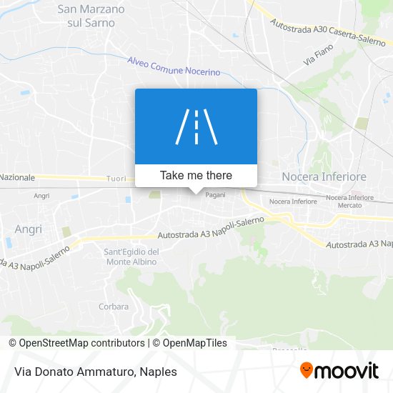 Via Donato Ammaturo map