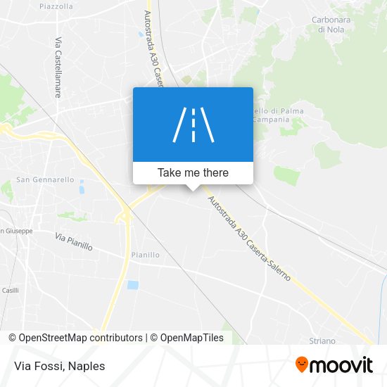 Via Fossi map