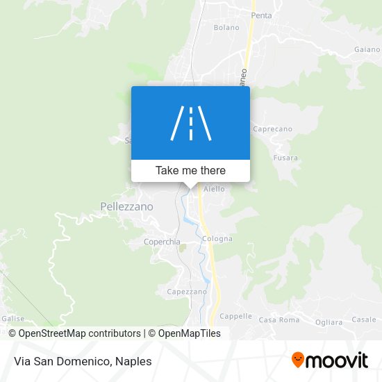 Via San Domenico map