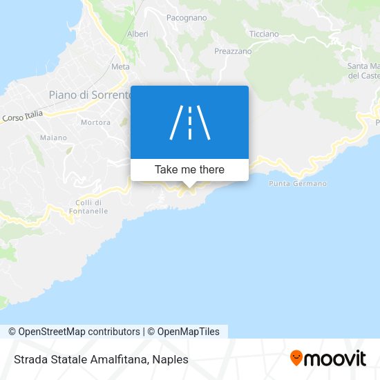 Strada Statale Amalfitana map