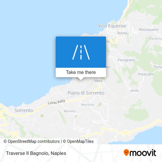 Traverse Il Bagnolo map