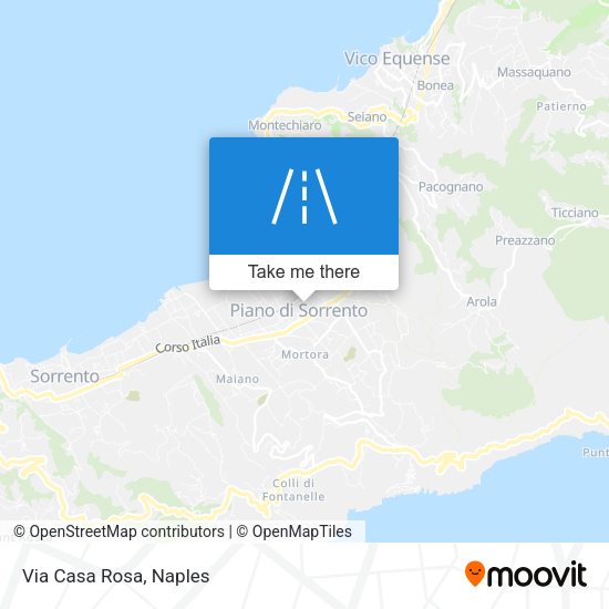 Via Casa Rosa map