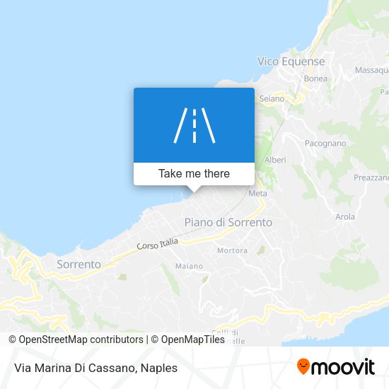 Via Marina Di Cassano map