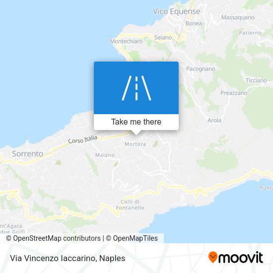 Via Vincenzo Iaccarino map