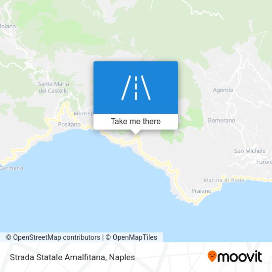 Strada Statale Amalfitana map
