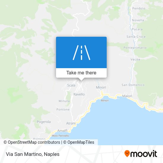Via San Martino map
