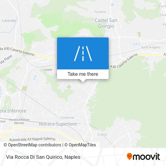 Via Rocca Di San Quirico map
