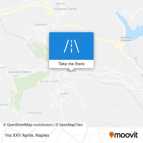 Via XXV Aprile map