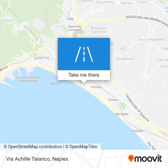 Via Achille Talarico map