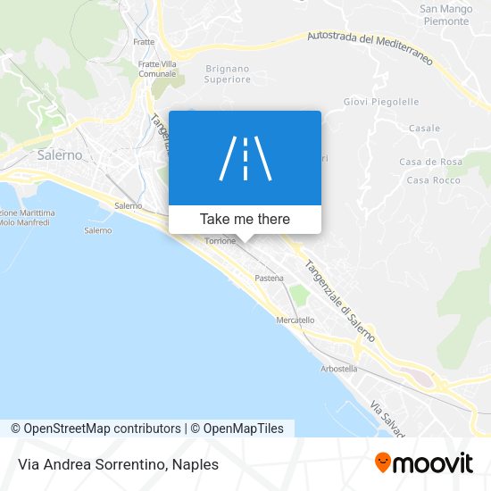Via Andrea Sorrentino map
