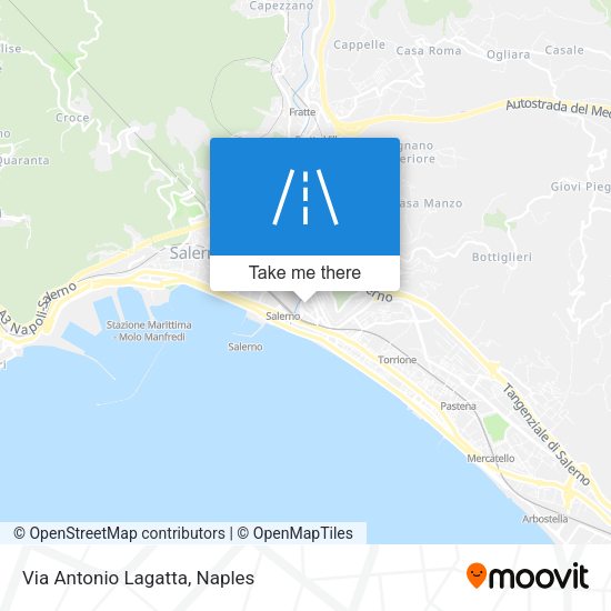 Via Antonio Lagatta map