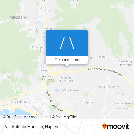 Via Antonio Marzullo map