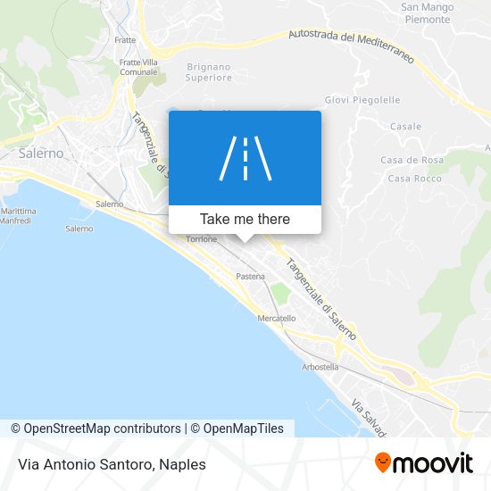 Via Antonio Santoro map