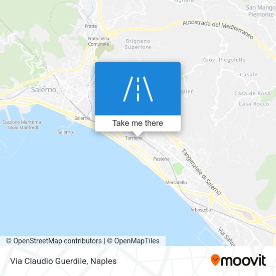 Via Claudio Guerdile map