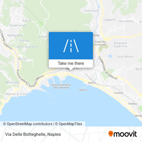 Via Delle Botteghelle map