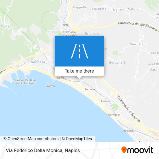 Via Federico Della Monica map