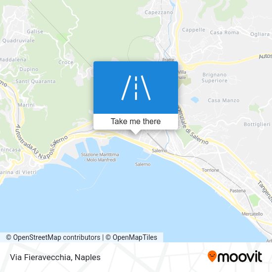 Via Fieravecchia map