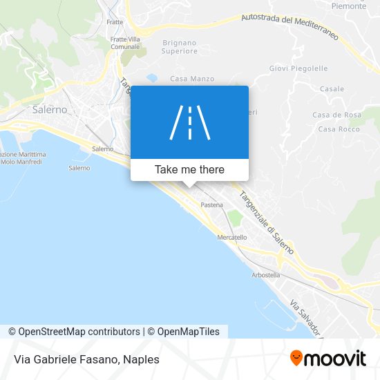 Via Gabriele Fasano map