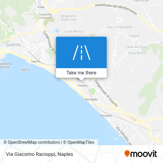 Via Giacomo Racioppi map