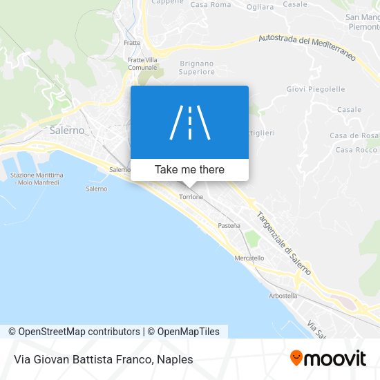 Via Giovan Battista Franco map