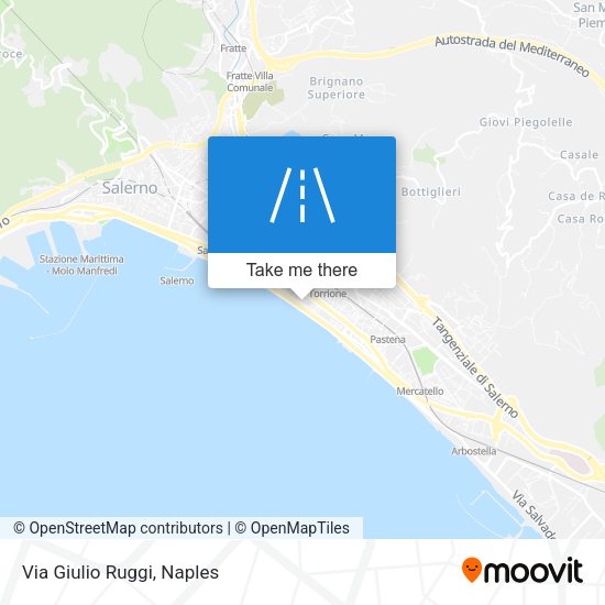 Via Giulio Ruggi map