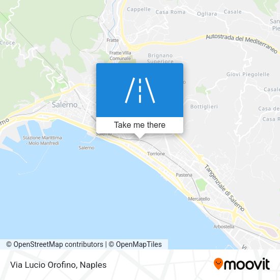 Via Lucio Orofino map