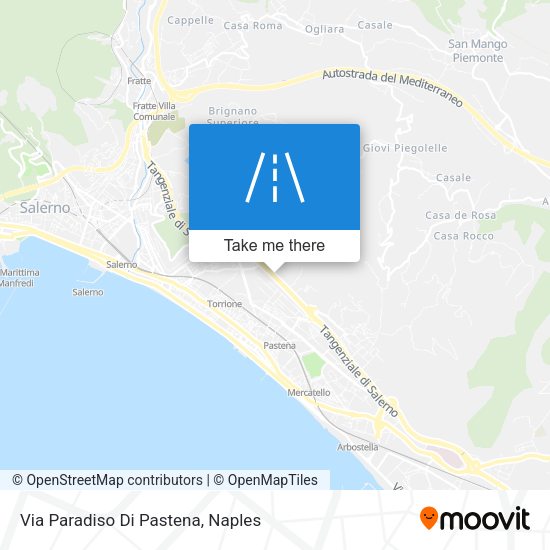 Via Paradiso Di Pastena map