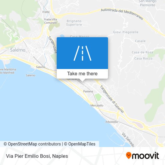 Via Pier Emilio Bosi map