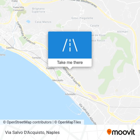 Via Salvo D'Acquisto map