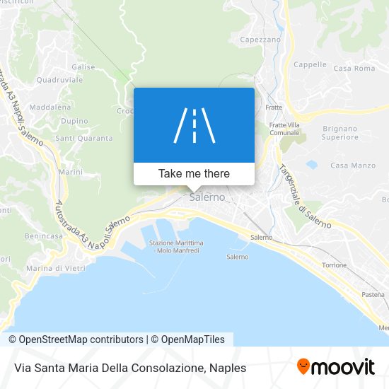 Via Santa Maria Della Consolazione map