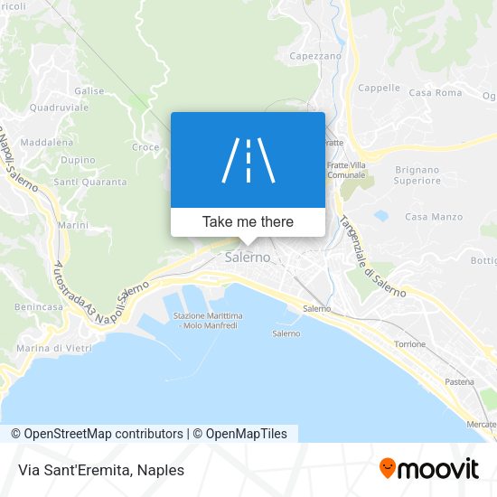 Via Sant'Eremita map