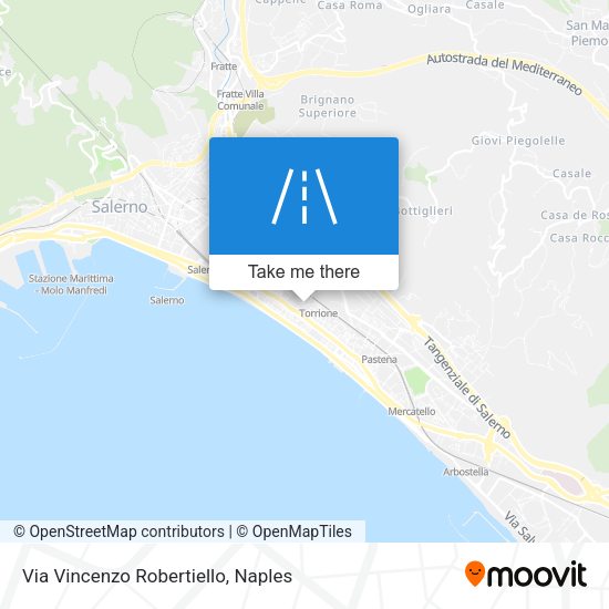 Via Vincenzo Robertiello map