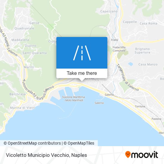 Vicoletto Municipio Vecchio map