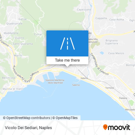 Vicolo Dei Sediari map