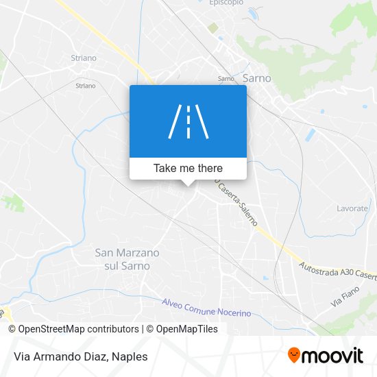 Via Armando Diaz map