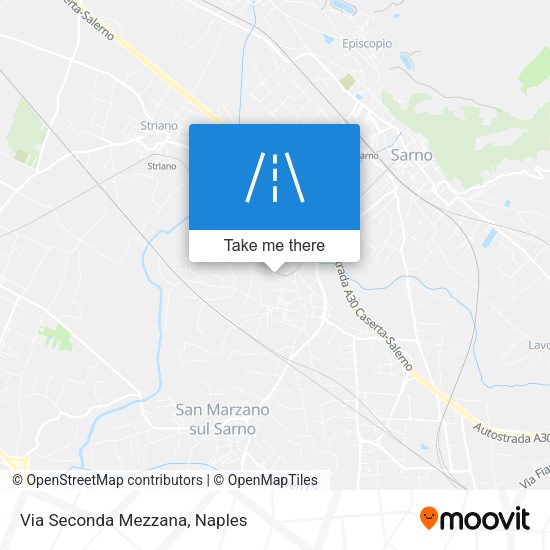 Via Seconda Mezzana map