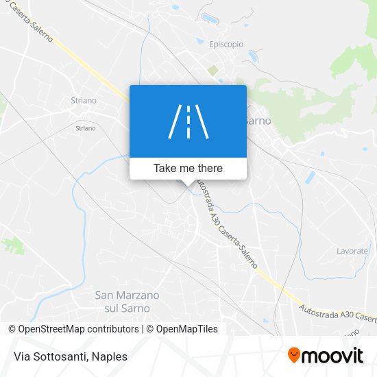 Via Sottosanti map