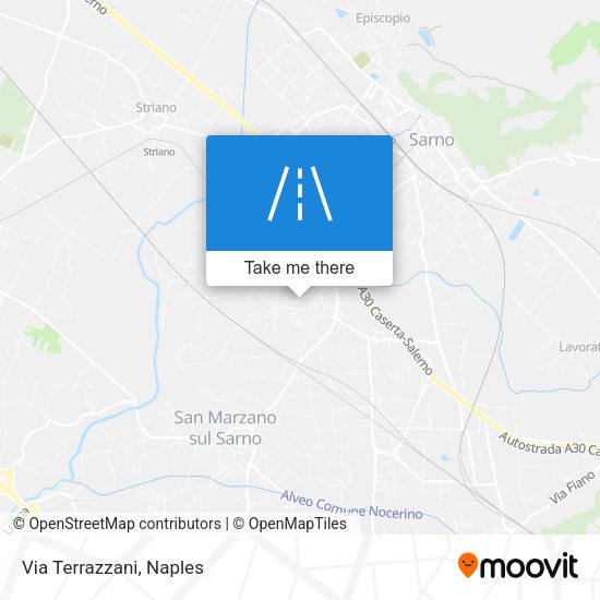 Via Terrazzani map