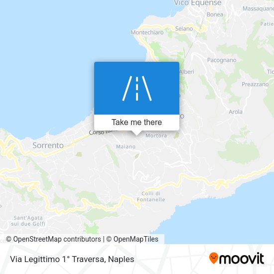 Via Legittimo 1° Traversa map